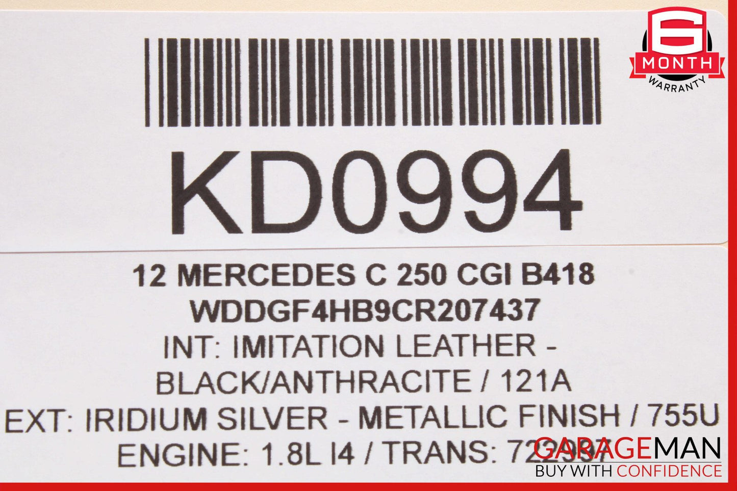 08-18 Mercedes W204 C250 C350 GLK350 Rear Right Side Door Control Module OEM