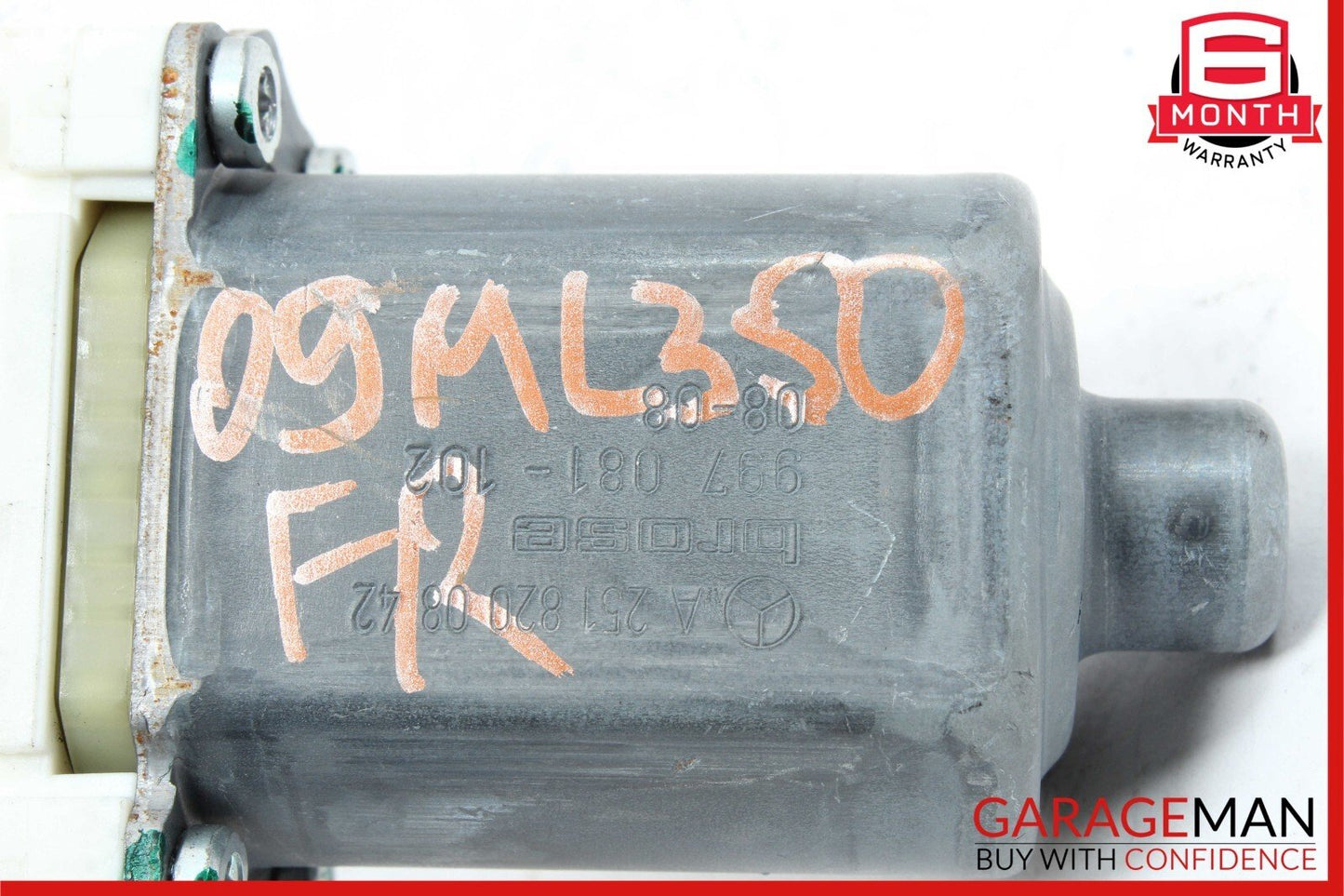 06-13 Mercedes GL450 ML550 R500 Front Right Door Window Regulator Motor