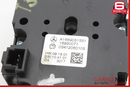 13-16 Mercedes-Benz GL450 X166 Suspension Control Switch 1669051551 Genuine