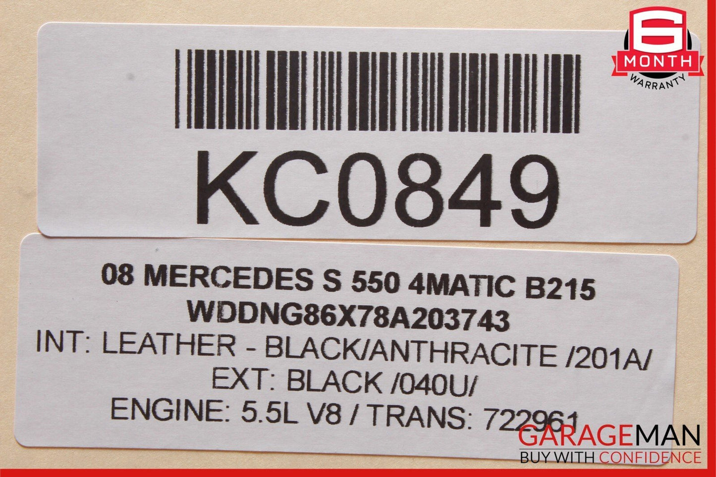 07-14 Mercedes W221 S550 CL550 Front Left Side Dash AC A/C Air Vent Trim OEM