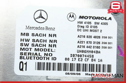 07-09 Mercedes W221 S550 S65 AMG Bluetooth Mobile Cell Phone Control Module Unit