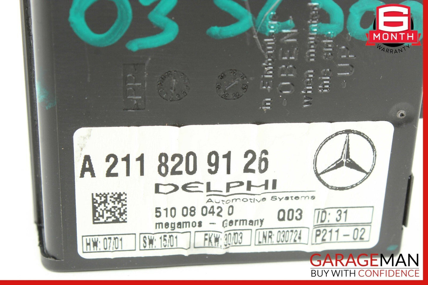 Mercedes R230 SL550 C230 CLK320 Anti Theft Alarm Module 2118209126 OEM