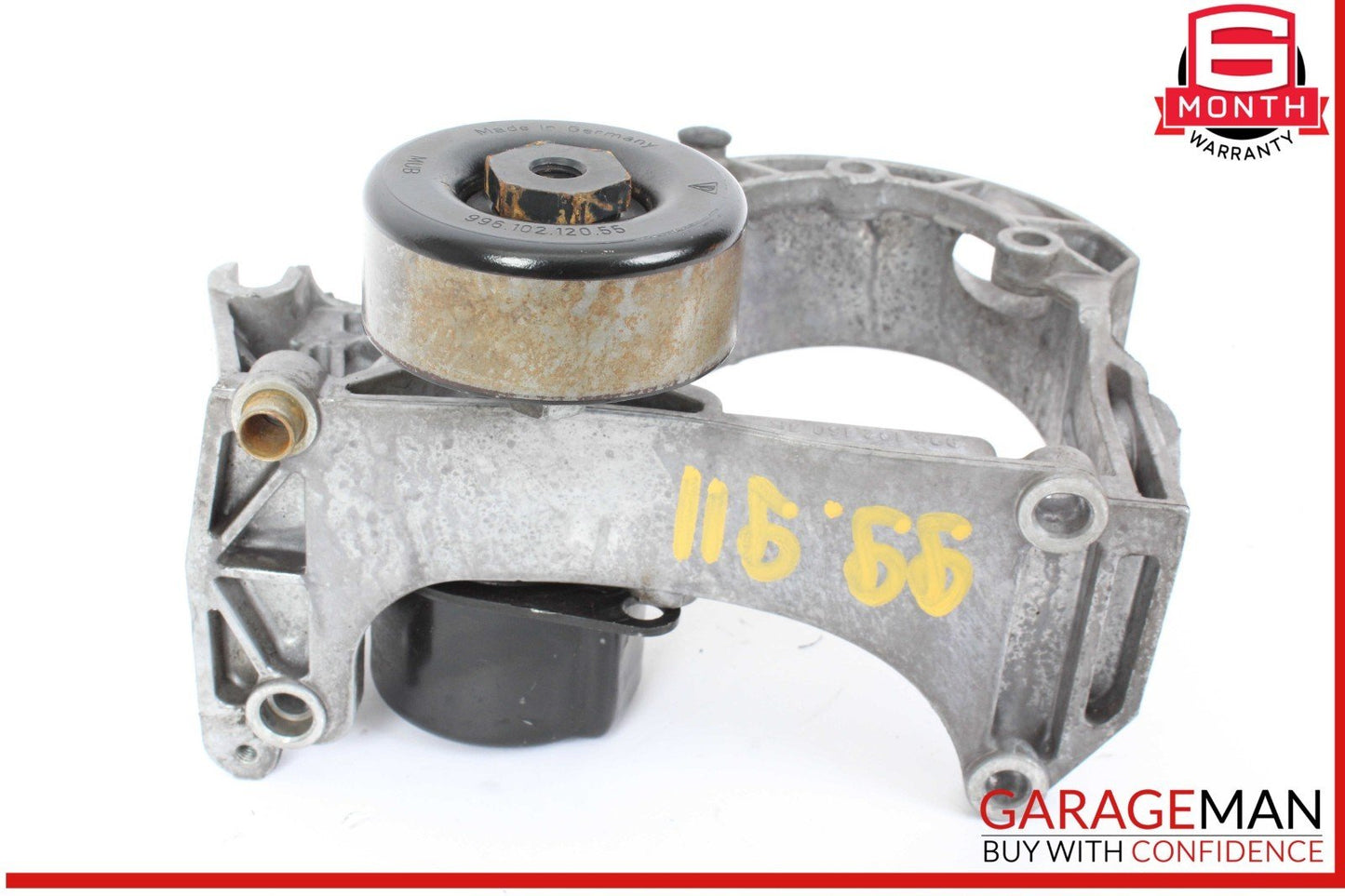 97-05 Porsche 911 Carerra Power Steering Pump Mount Bracket w/ Pulley OEM