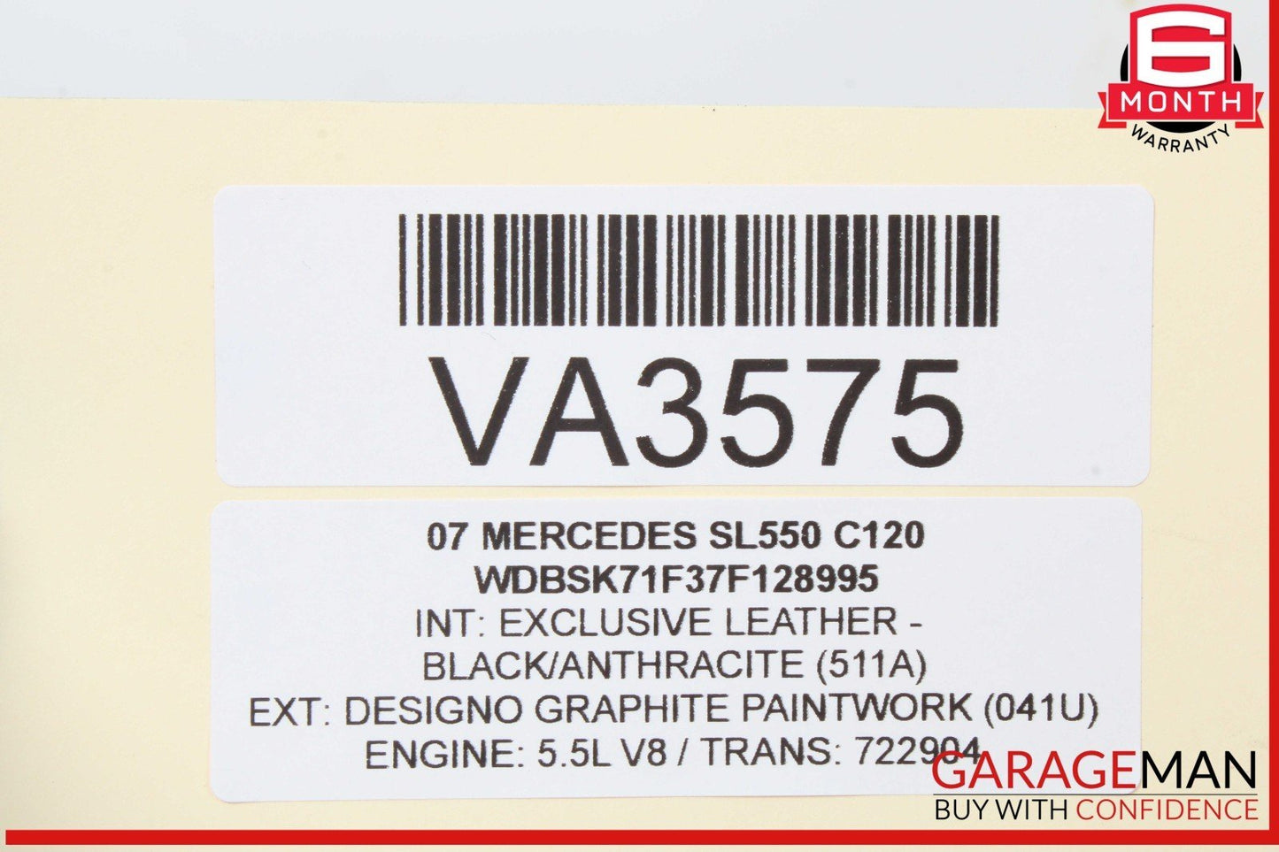 03-12 Mercedes R230 SL500 SL55 AMG Front Left Under Seat Control Module Unit OEM