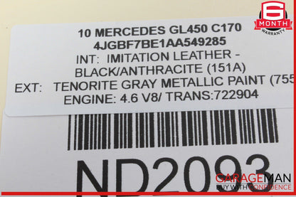 09-13 Mercedes X164 GL450 R350 Trunk Lid Liftgate Tail Gate Control Module OEM