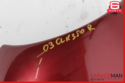 03-09 Mercedes W209 CLK350 Front Right Side Wing Fender Panel Red OEM