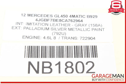 07-13 Mercedes X164 GL450 ML350 Driver Master Window Control Switch Black OEM