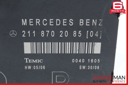 03-09 Mercedes W211 E63 AMG E550 Front Right Passenger Door Control Module OEM