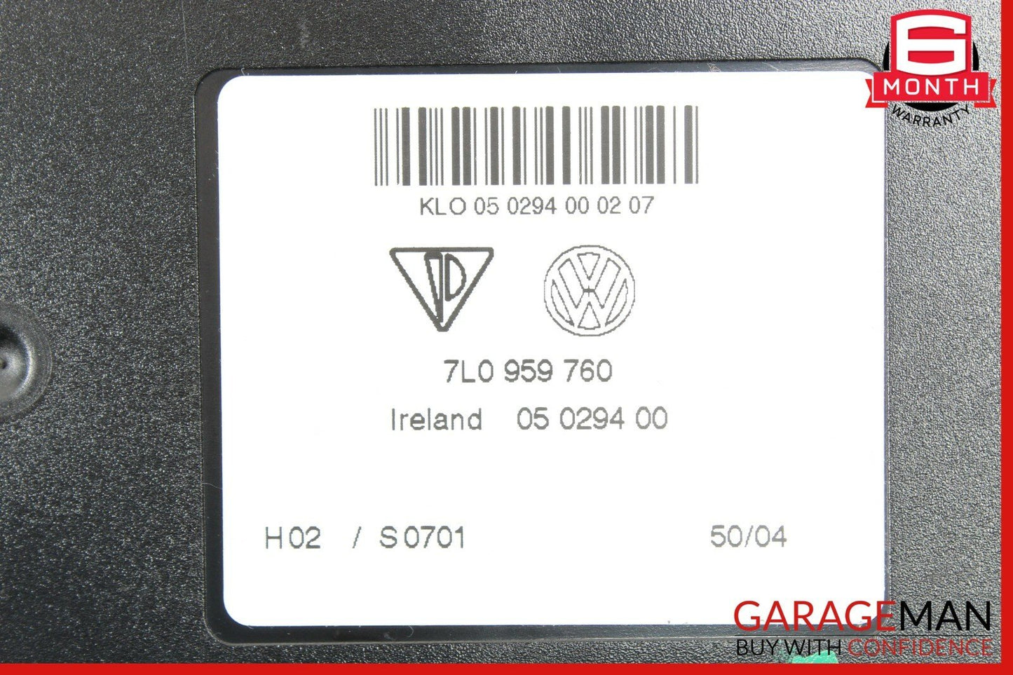 03-06 Porsche Cayenne 955 Front Right / Left Side Seat Adjustment Memory Module