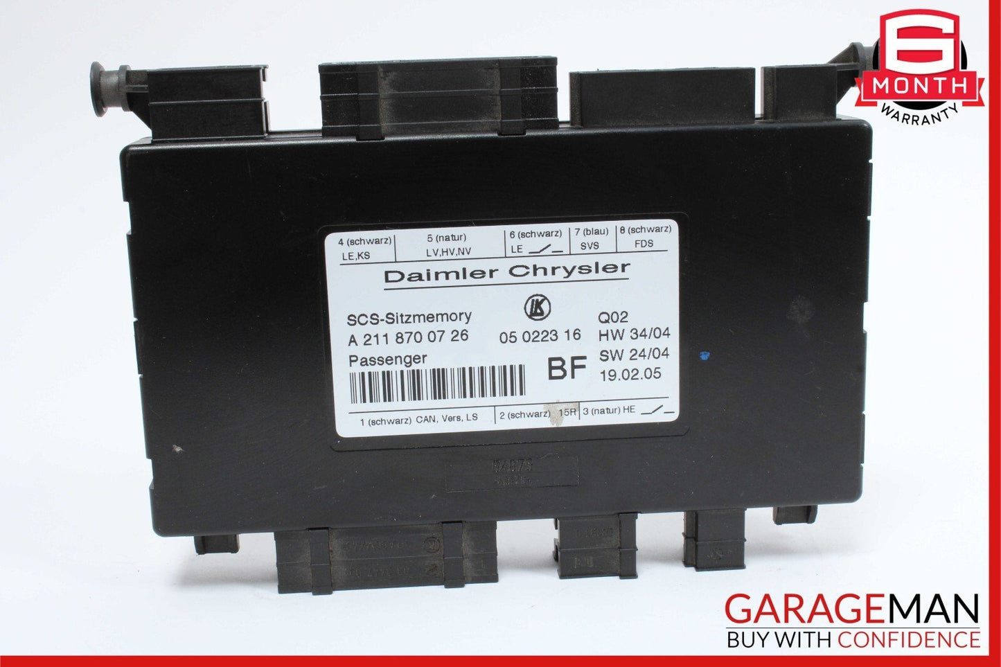 03-13 Mercedes W219 CLS500 ML350 R350 Front Right Side Seat Control Module OEM