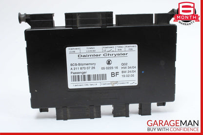 03-13 Mercedes W219 CLS500 ML350 R350 Front Right Side Seat Control Module OEM