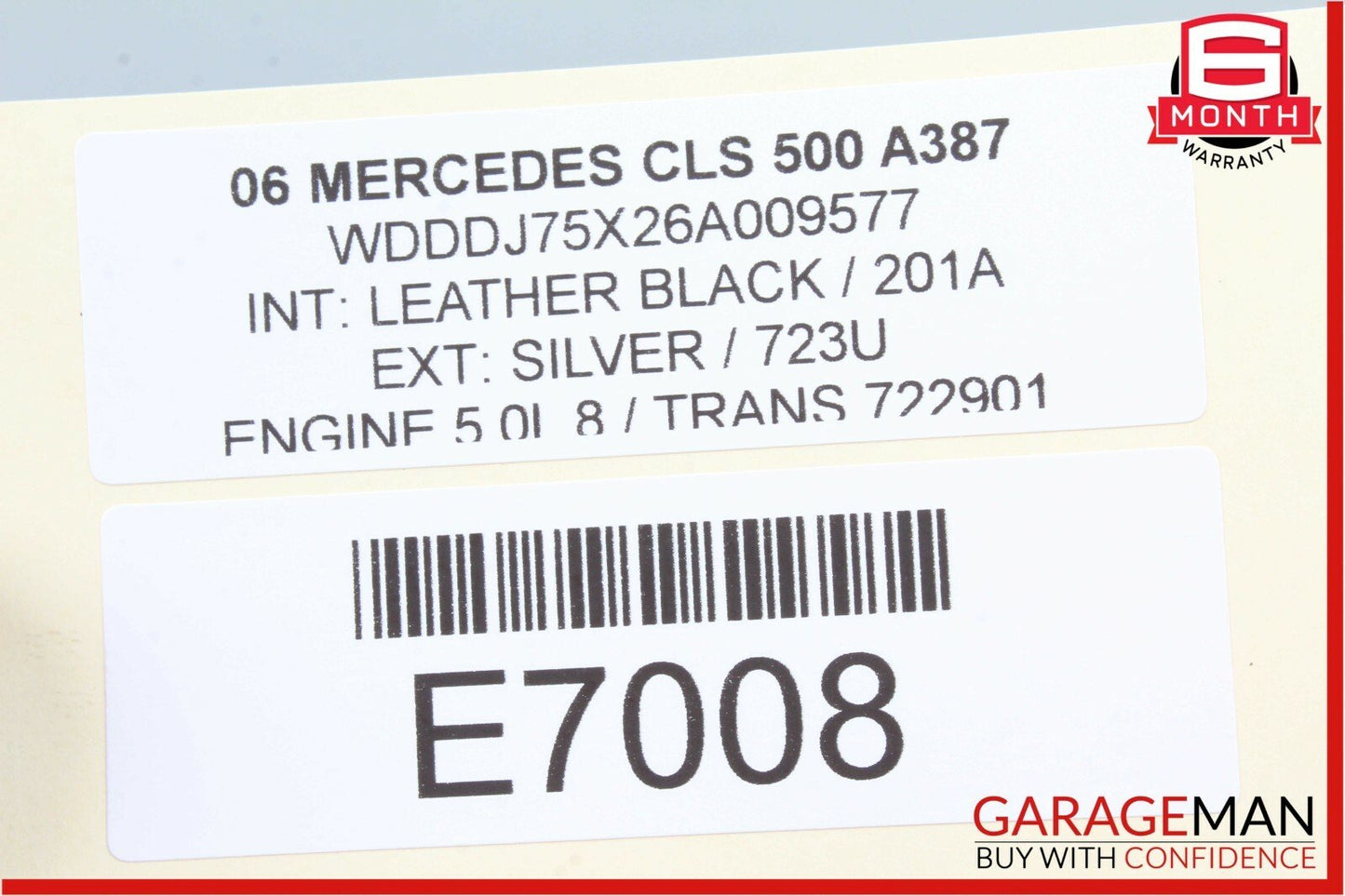 06-11 Mercedes CLS500 CLS550 Rear Right Side Door Lock Latch Actuator Keyless Go