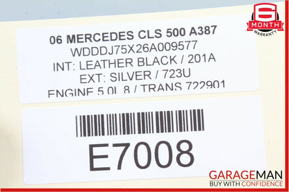 06-11 Mercedes CLS500 CLS550 Rear Right Side Door Lock Latch Actuator Keyless Go