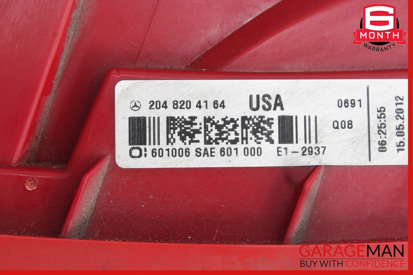 12-15 Mercedes W204 C300 C63 AMG Rear Right Taillight Tail Light Lamp OEM