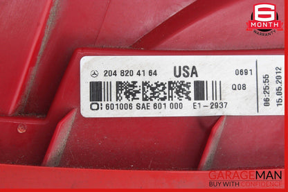 12-15 Mercedes W204 C300 C63 AMG Rear Right Taillight Tail Light Lamp OEM