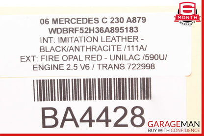 05-11 Mercedes W203 C230 SL500 CL500 Anti Theft Alarm Sensor Control Module