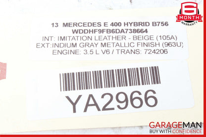10-16 Mercedes W212 E400 E250 RWD Sedan Front Right Spindle Knuckle Hub Bearing