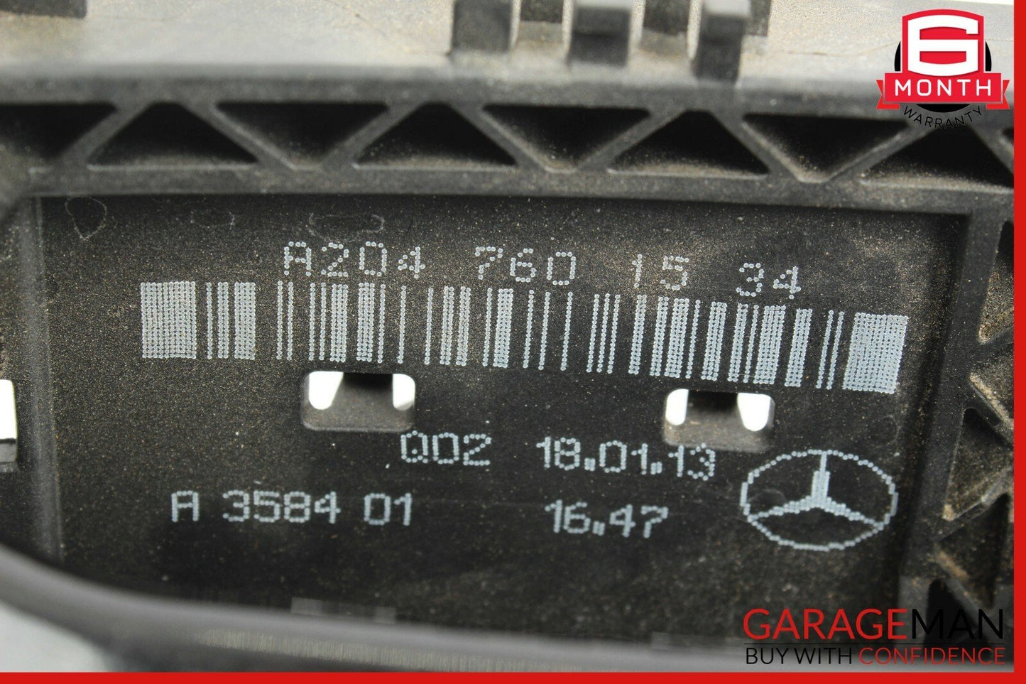 08-14 Mercedes W204 C250 Front Left Side Exterior Door Handle Assembly Gray OEM