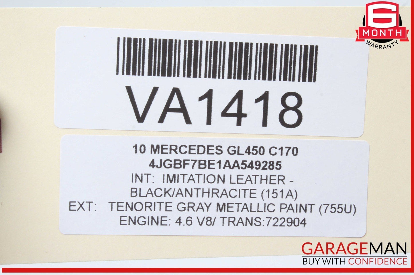 06-12 Mercedes X164 GL450 Rosen Seat Screen Monitor Display Assy OEM