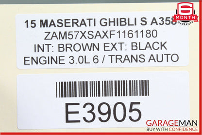 14-17 Maserati Ghibli Center Dash Display Surround A/C Air Vent Trim Assembly