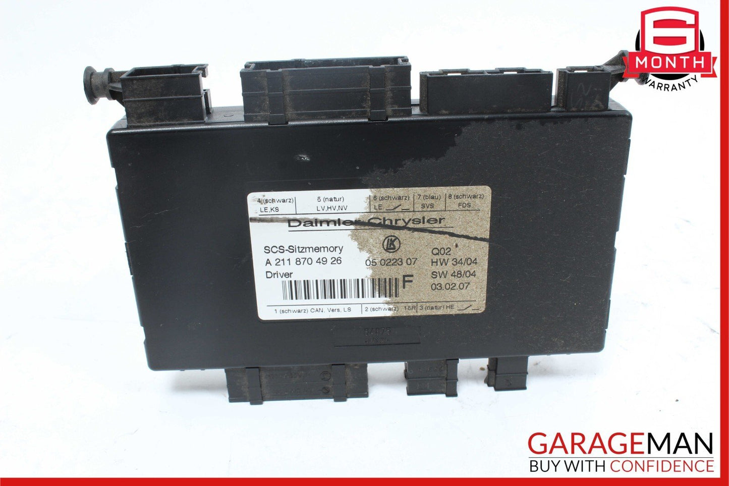03-13 Mercedes X164 GL450 GL550 E320 Front Left Seat Control Module Unit OEM