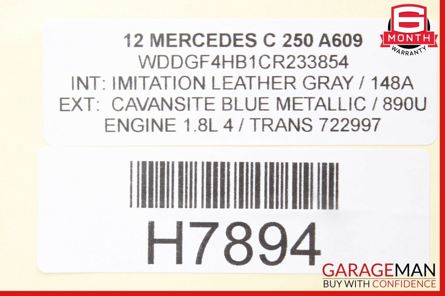 12-14 Mercedes W204 C250 C350 C63 AMG Rear SAM Fuse Box Relay Module Assembly