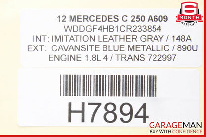 12-14 Mercedes W204 C250 C350 C63 AMG Rear SAM Fuse Box Relay Module Assembly