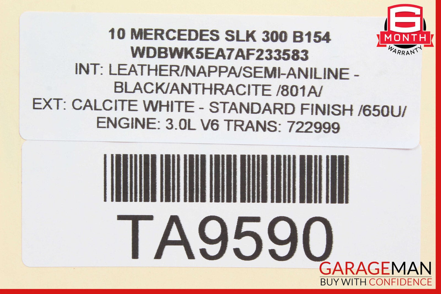 05-12 Mercedes R171 SLK300 Engine Coolant Motor Water Pump 2722010601 OEM