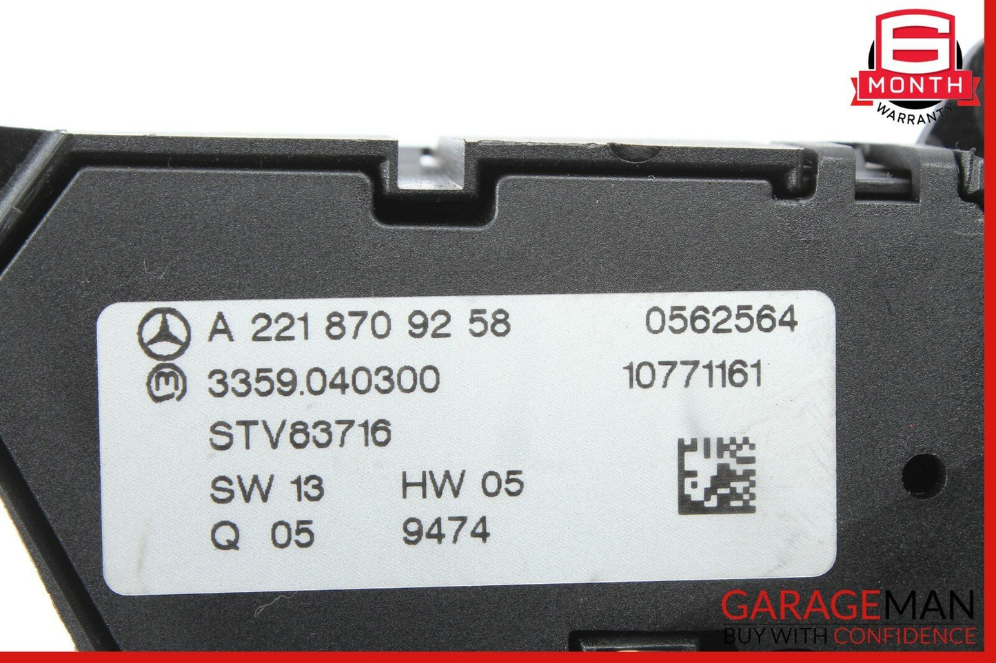 07-13 Mercedes W221 S63 CL550 Front Left Seat Adjust Controller Switch Set OEM
