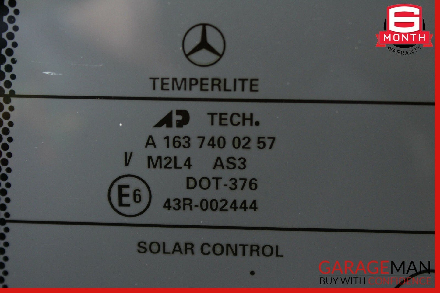 98-05 Mercedes W163 ML320 ML55 AMG ML500 Rear Hatch Trunk Windshield Glass OEM