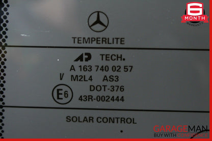 98-05 Mercedes W163 ML320 ML55 AMG ML500 Rear Hatch Trunk Windshield Glass OEM