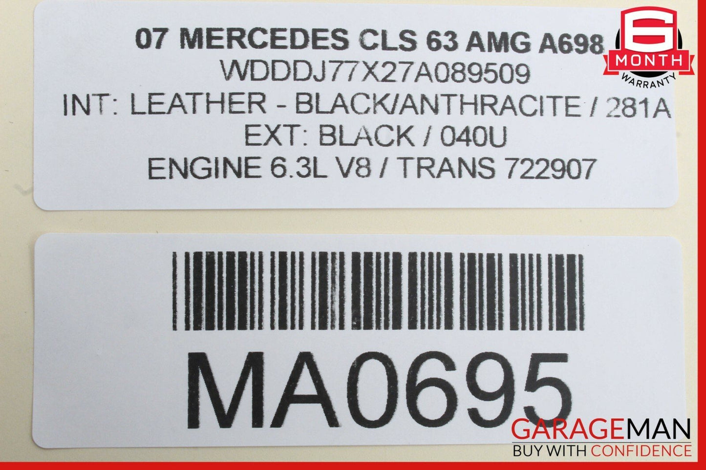 06-11 Mercedes W211 E63 CLS55 AMG Rear Door Keyless Go Control Module Unit OEM