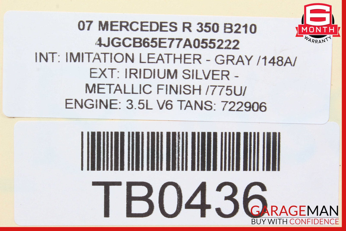 06-12 Mercedes W251 R350 R550 Front Right Passenger Side Upper Control Arm OEM