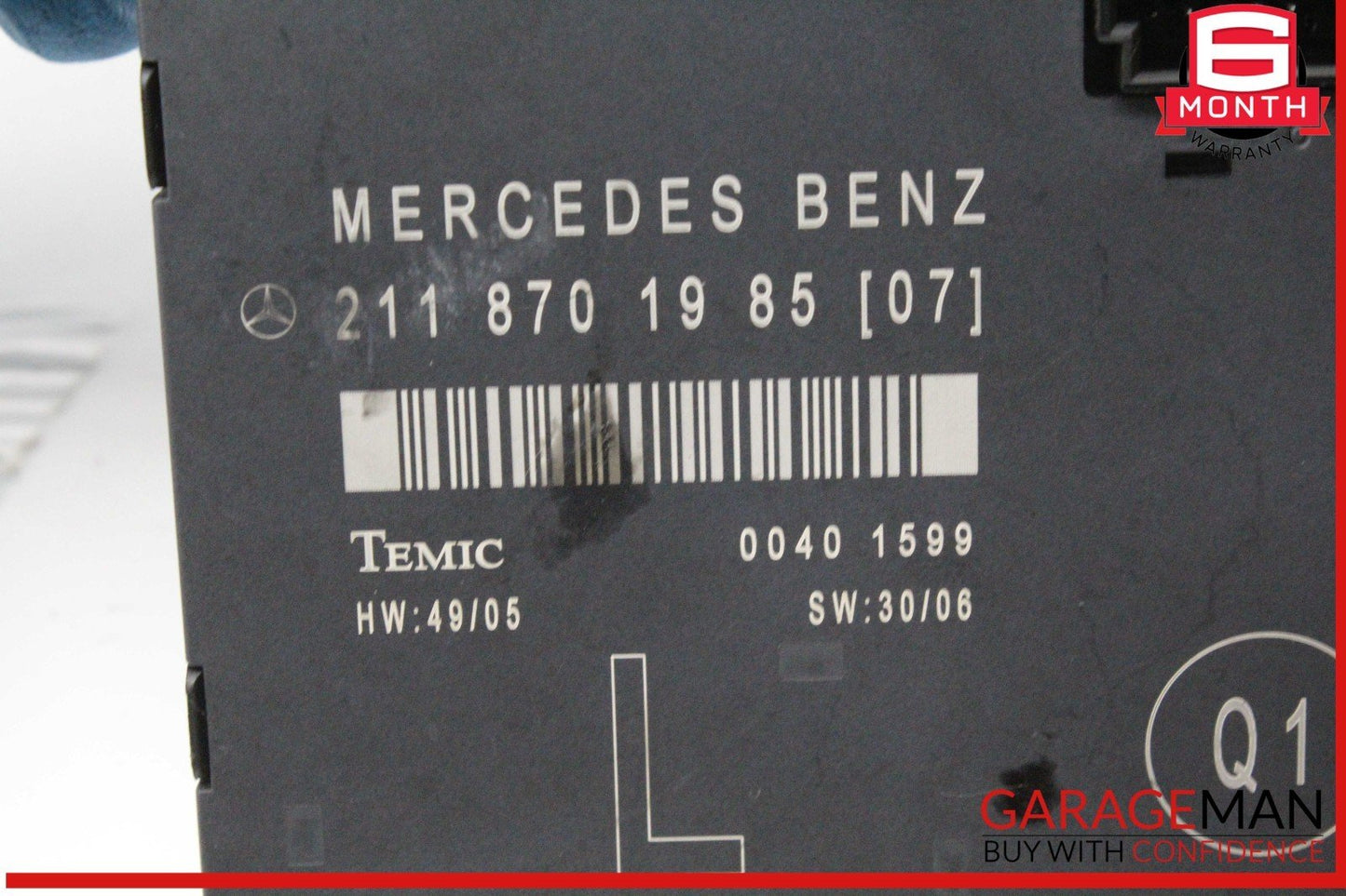 03-09 Mercedes E350 W211 Driver Side Door Control Module 2118208185 OEM