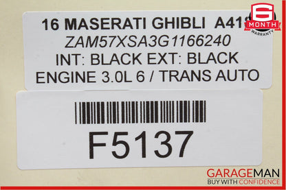 14-17 Maserati Ghibli Front Right Side Seat Belt Seatbelt Receiver Buckle OEM