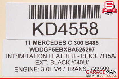 08-18 Mercedes W204 C350 C300 CLS550 CLK63 Rear Left Side Door Control Module