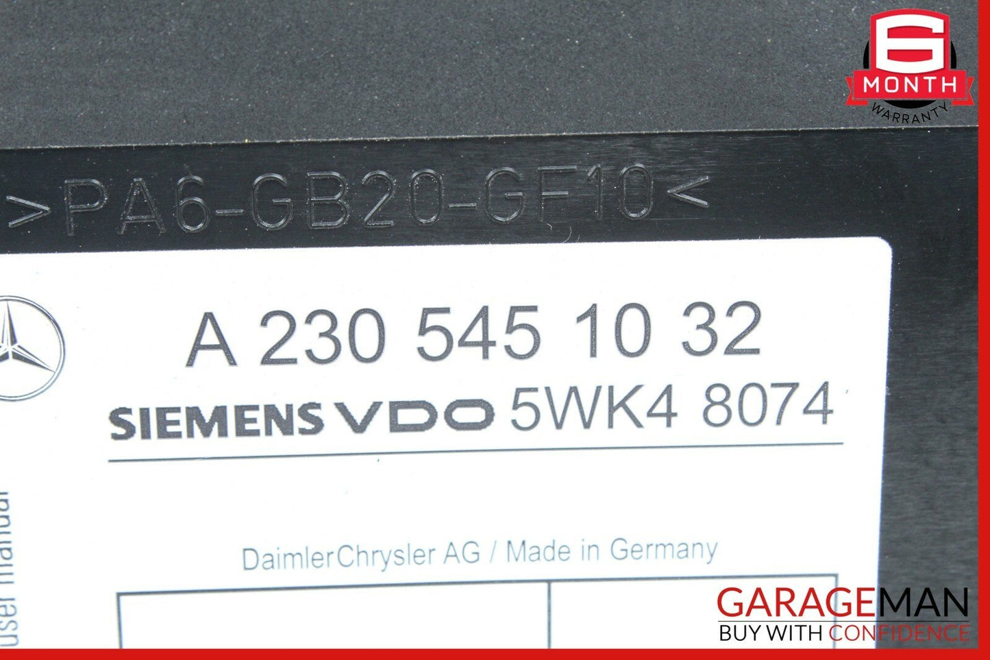 03-06 Mercedes R230 SL500 SL55 AMG Keyless Go Entry Control Module OEM