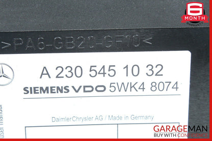 03-06 Mercedes R230 SL500 SL55 AMG Keyless Go Entry Control Module OEM