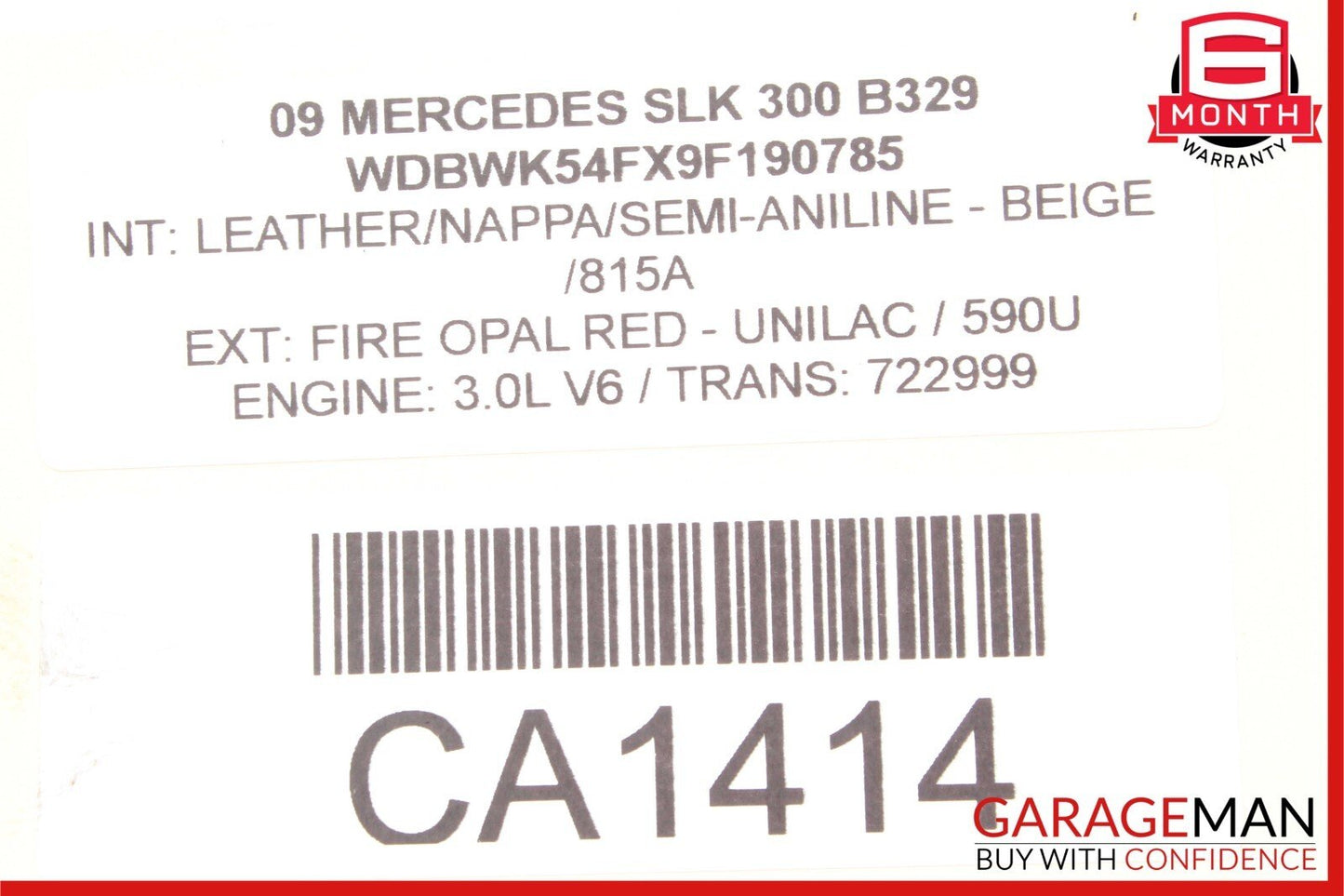 05-11 Mercedes R171 SLK300 SLK350 C230 Front Right Side Lower Control Arm OEM