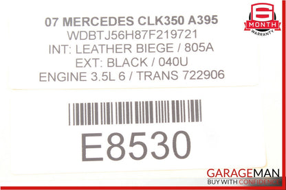 06-09 Mercedes W209 CLK350 CLK55 CLK63 AMG Body Computer Control Module Unit OEM