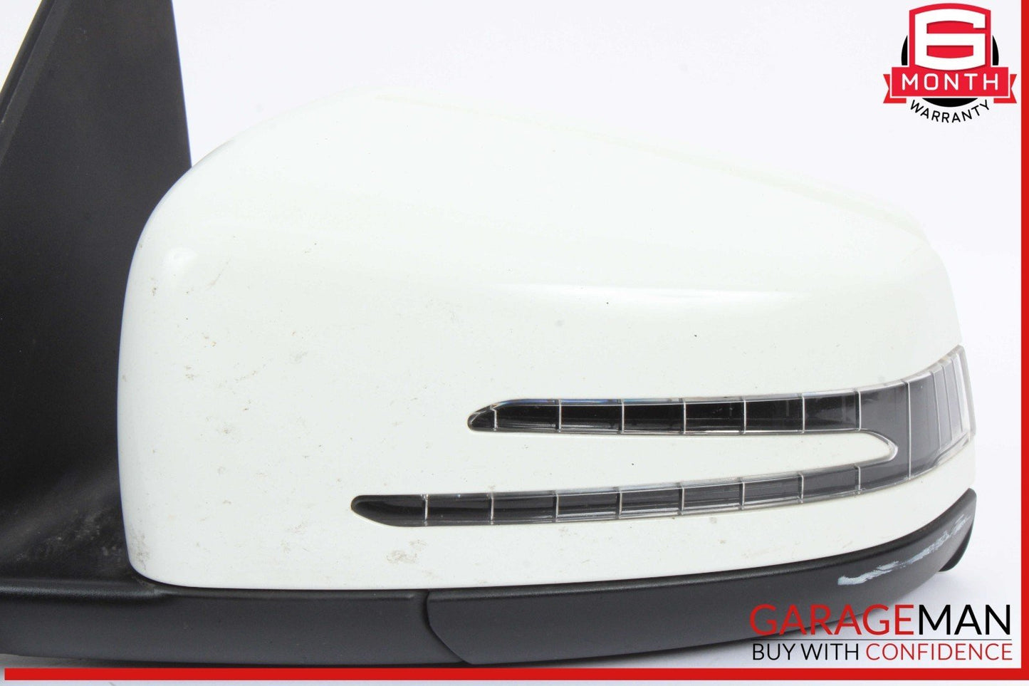 12-14 Mercedes W204 C250 Front Left Driver Side Door Rear View Mirror White OEM