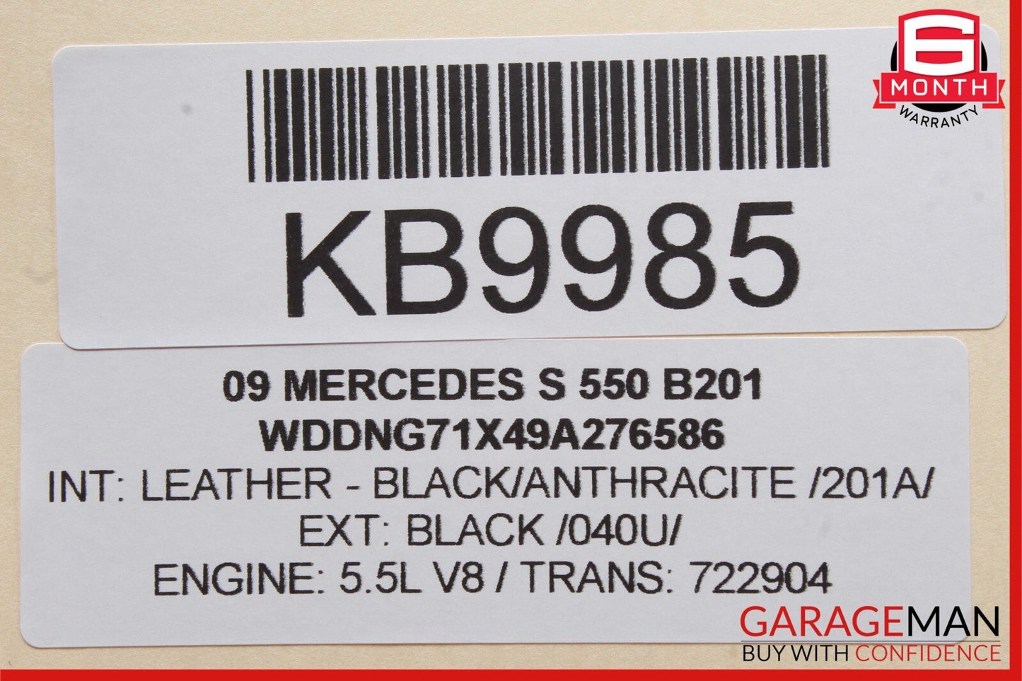 07-13 Mercedes W221 S550 CL550 Front Right Side Dash A/C Air Vent Trim Black OEM