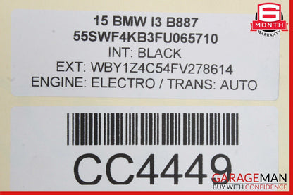 14-21 BMW i3 I01 Hybrid Rear Body Frame Crossmember Bar 39206868859 OEM