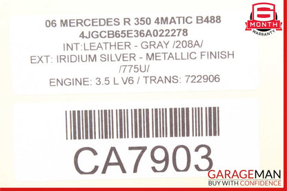 06-10 Mercedes W251 R350 R500 Front Center Dashboard Hazard ESP Control Switch