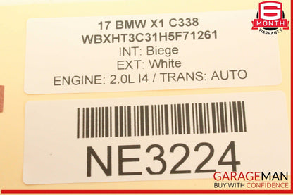 16-22 BMW X1 F48 Keyless Key Less Entry Antenna Receiver Module 9220832 OEM