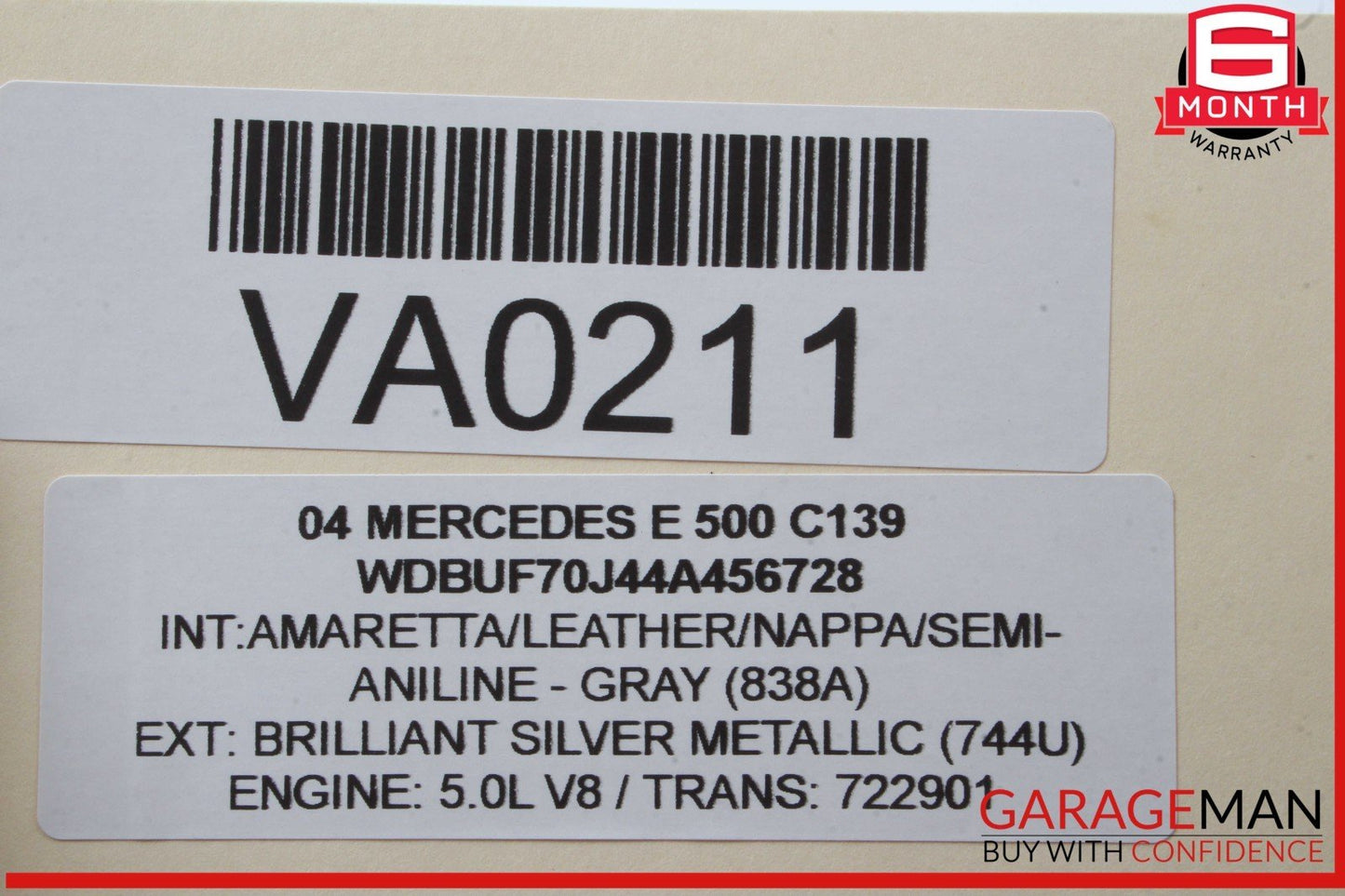 03-09 Mercedes W211 E500 E320 Door Control Module Rear Left Driver Side OEM