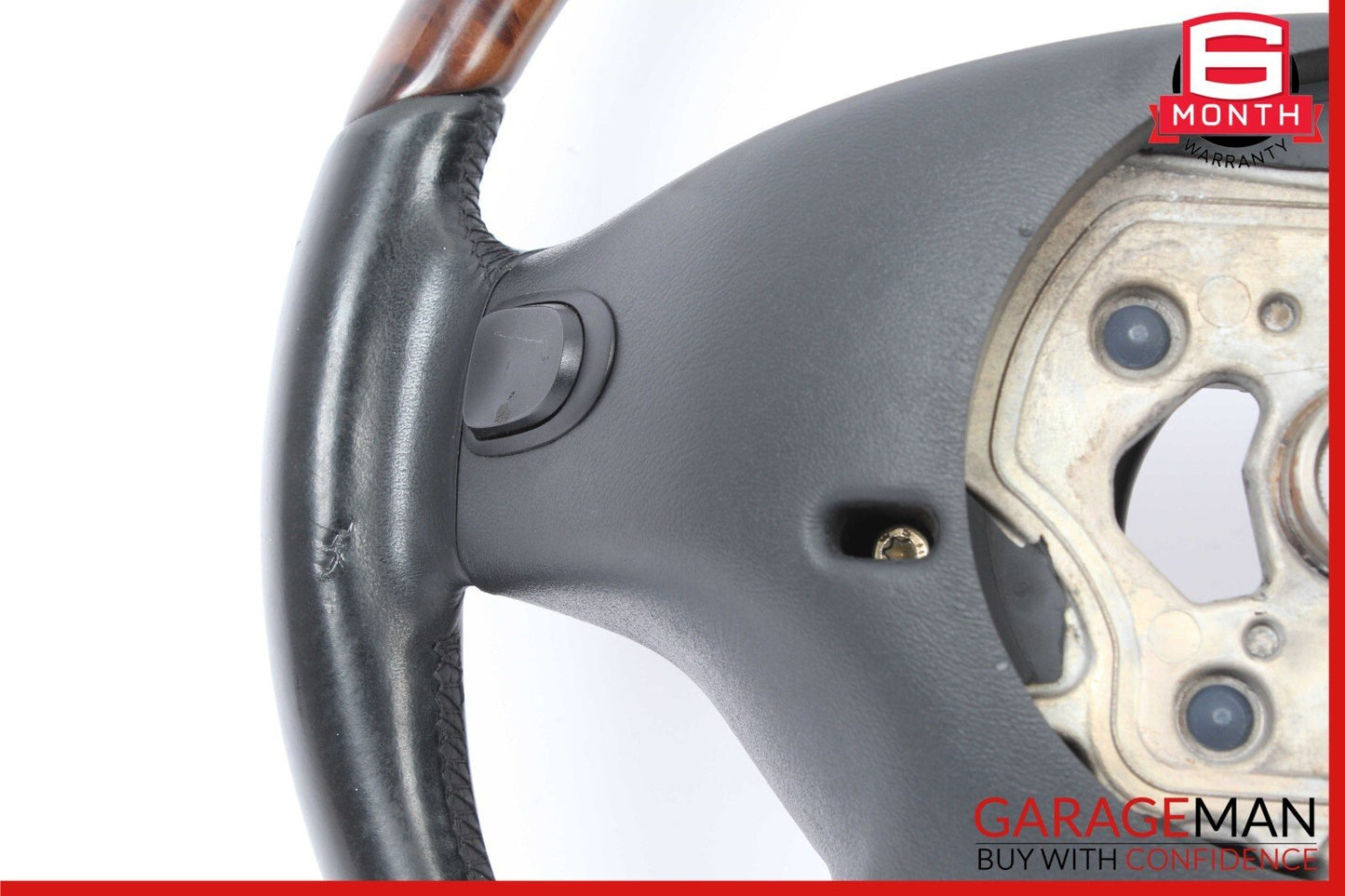 07-10 Mercedes W216 CL550 S550 4 Spoke Steering Wheel With Paddle Shifters Wood