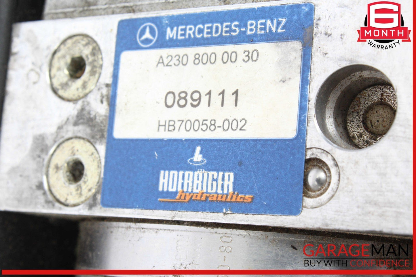 03-08 Mercedes R230 SL500 SL550 Convertible Top Hydraulic Pump Motor OEM