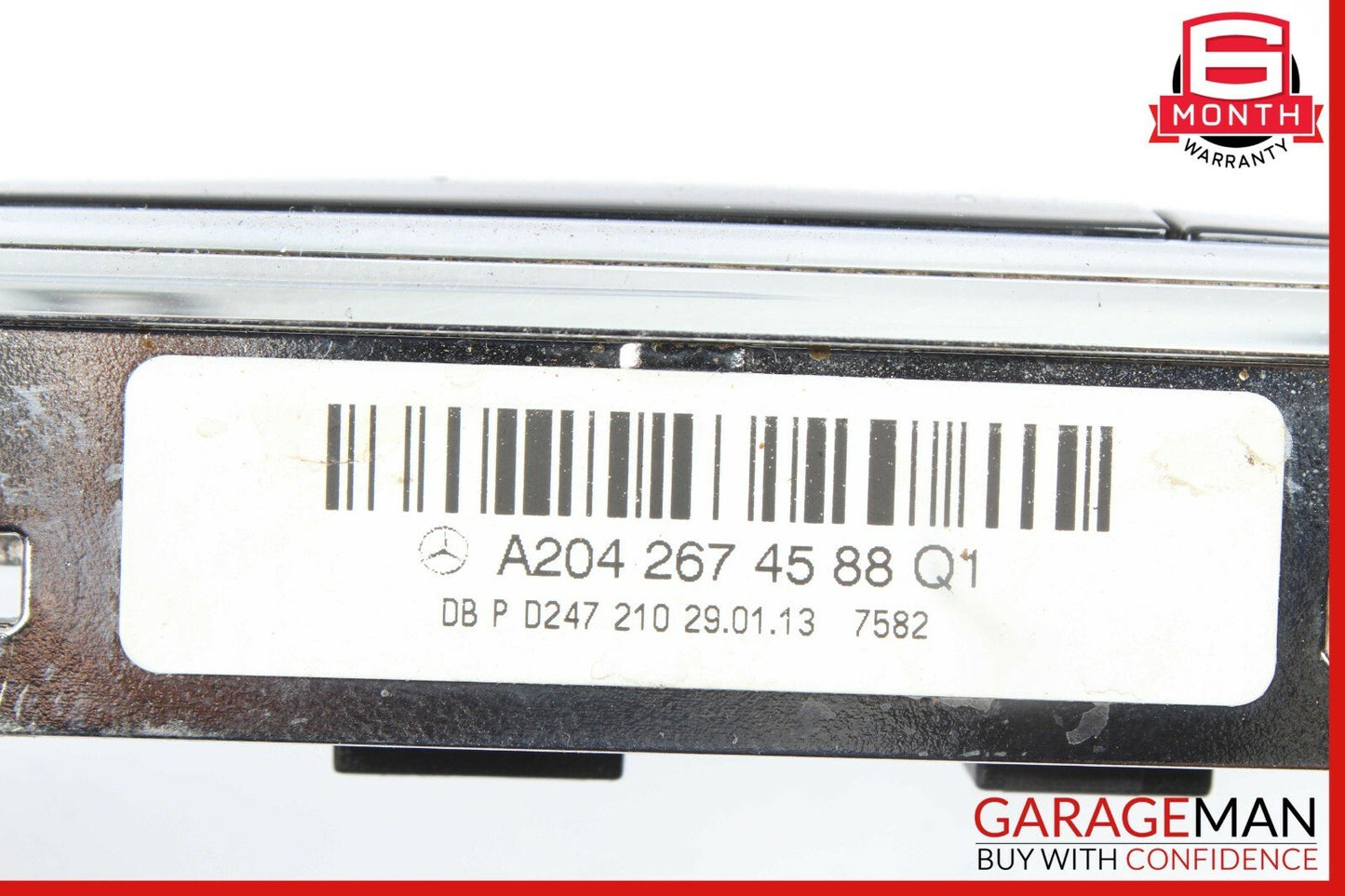 08-14 Mercedes C250 GLK350 E350 Center Console Shift Shifter Bezel Trim Silver