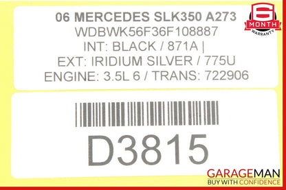 05-11 Mercedes R171 SLK280 SLK350 Left or Right Side Dash AC Air Vent Trim Black